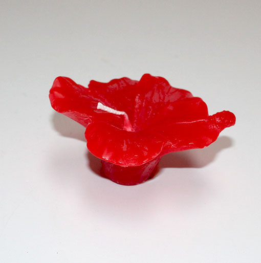 #2 - Flydelys Blomst Rød Ø 10 cm