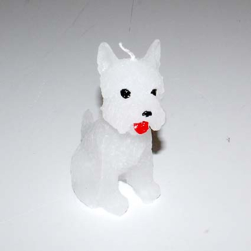 Figurlys skottehund hvid 14 cm