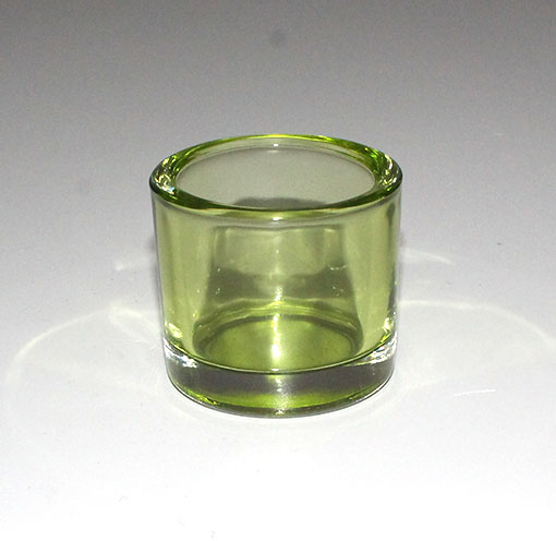 fyrfadsglas grøn
