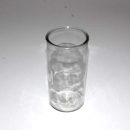 Cylinder glasvase Sign Ø 10 cm x H 20 cm - Kraftigt glas