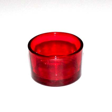 Fyrfadsglas Rød Ø 5 cm x H 3,5 cm