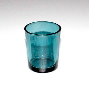 Fyrfadsglas Blå Ø 5 cm x H 6,5 cm