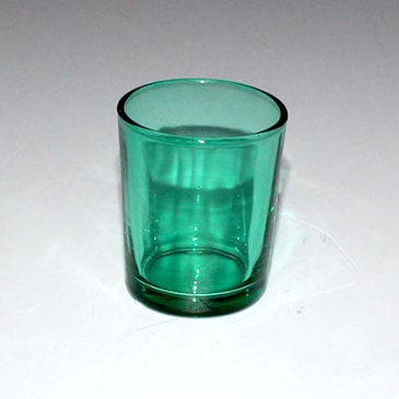 Fyrfadsglas Grøn Ø 5 cm x H 6,5 cm