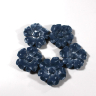 roser i hård plast blå 3 cm