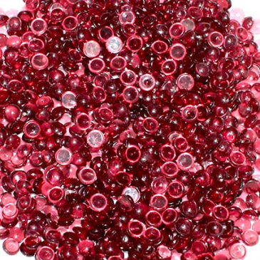 Perler Plastik - Vinrød - 130 gram
