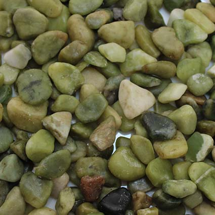 Dekorationssten - Olivengrøn - 8-15 mm - 700 gram