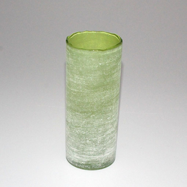 Grøn Teja Glasvase Ø 8 x 20 cm