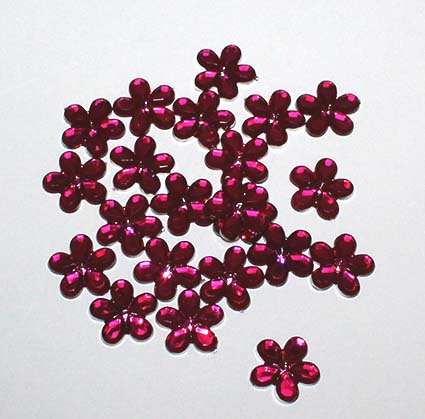 Billede af Blomsterdrys plast - Pink 21 mm - 20 stk