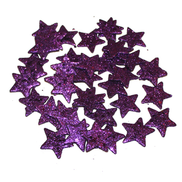 Stjerner med glimmer lilla