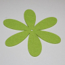Grøn flora b filtblomst ø 19 cm