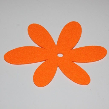 Orange Flora A Filtblomst Ø 19 cm