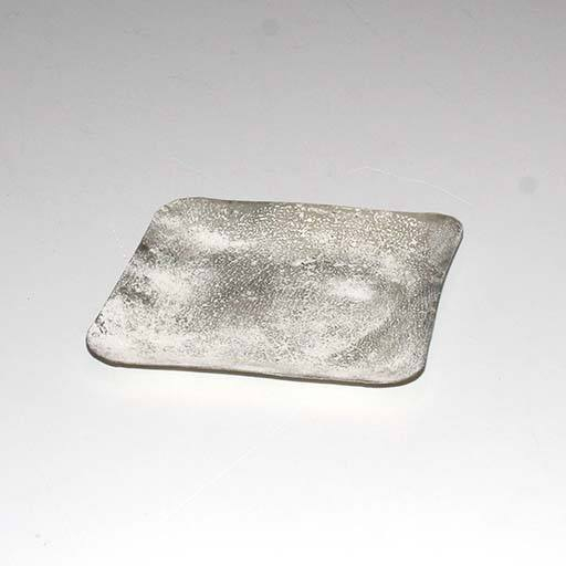metal fad m. cement look, grå - 15 cm x 15 cm