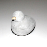 Grå Birdy Cement Fugl 8 cm