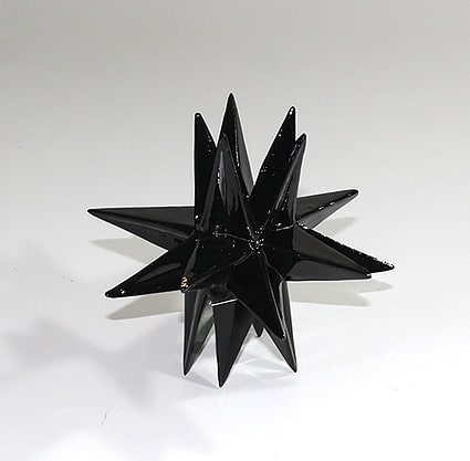 2. sortering - Stjerne lysestage - Rex - Sort - D 17 cm