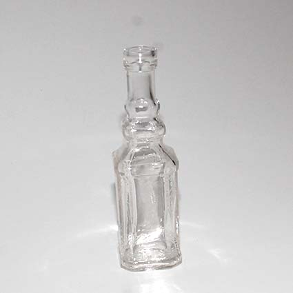 glasvase flaske Amber C 12 cm