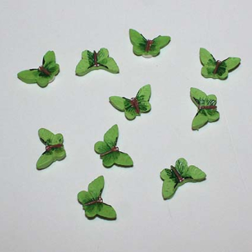 Grønne sommerfugle med klæb