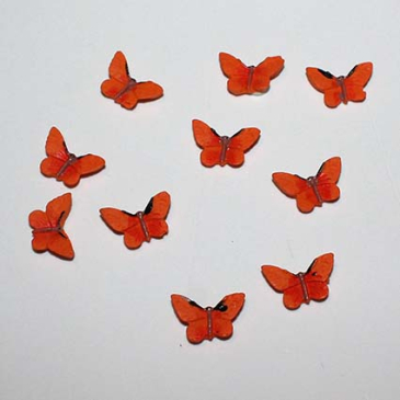 Orange sommerfugle med klæb