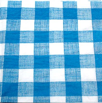 serviet med tern blå