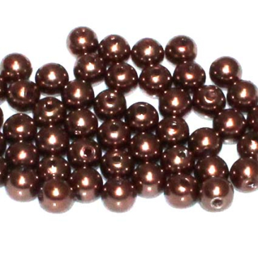 Kobberfarvede perler