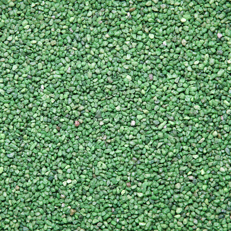 Dekorationssten - Smaragdgrøn - 2-3 mm - 3 kg