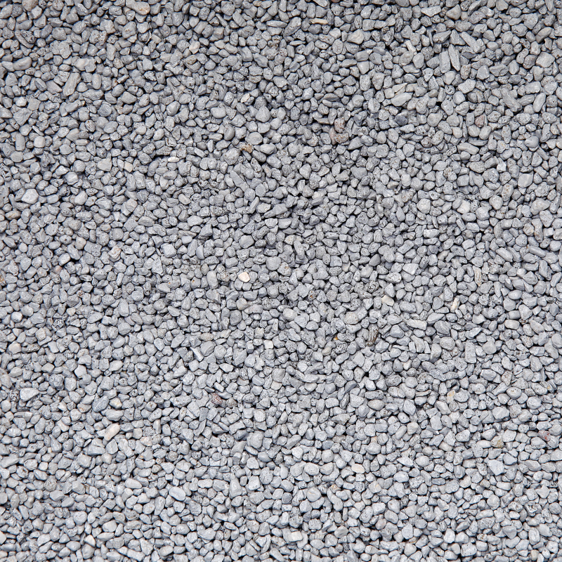 Dekorationssten - Sølv Grå - 2-3 mm - 550 gram