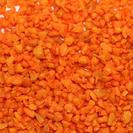 Dekorationssten - orange - 3-6 mm - 1000 g
