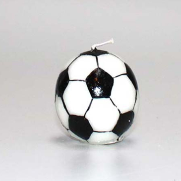 Fodbold lys Hvid m/sort 8 cm