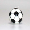 Fodbold lys Hvid m/sort 8 cm