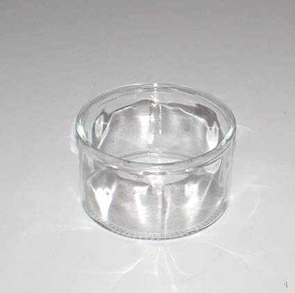 Cylinder glasvase kraftigt glas- Ø15 cm x 8 cm