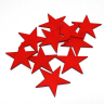 Stjerne i træ - Rød- 5 cm - 10 stk