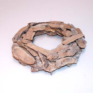 Krans i Træ - Slices - Natur - 30 cm