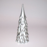 Juletræ - Polyresin -Sølv - 32 cm