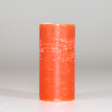 Rustik Bloklys - Orange Ø 6 cm x H 12,5 cm