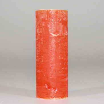 Rustik Bloklys - Orange Ø 6 cm x H 16 cm