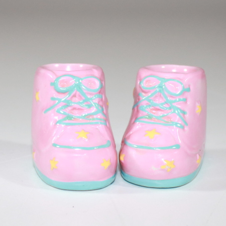 Pink Baby Sko - keramik - 5 cm