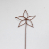 Blomst på jernpind 34 cm