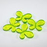 Glat sommerfugl i akryl, Grøn - 4 stk