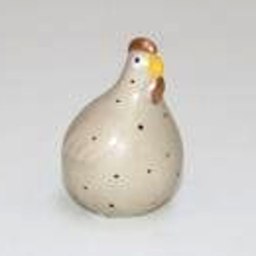 Hulda keramik høne 5 cm grå
