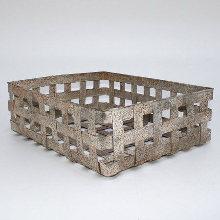 #1 - RESTSALG - Dove opbevaringskurv Natur vasket- 48 x 38 x 15 cm