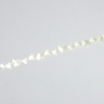 Silkebånd med hjerter - Elfenben - 1,5 cm x 1 m lang