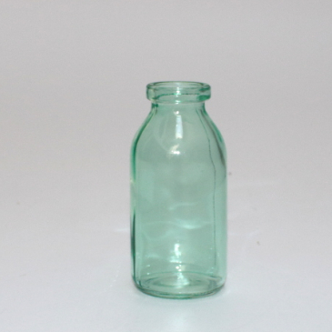 Glasflaske - 10,5 cm - Med blåt skær