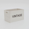 Trækasse - Vintage - Hvid - 32 x 20 x 20 cm