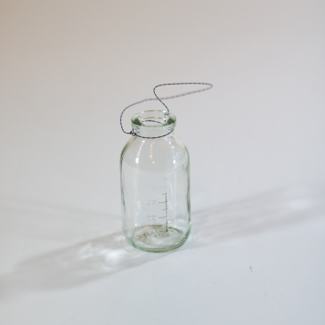 Glasflaske - Hængende - Klart glas - 10 cm